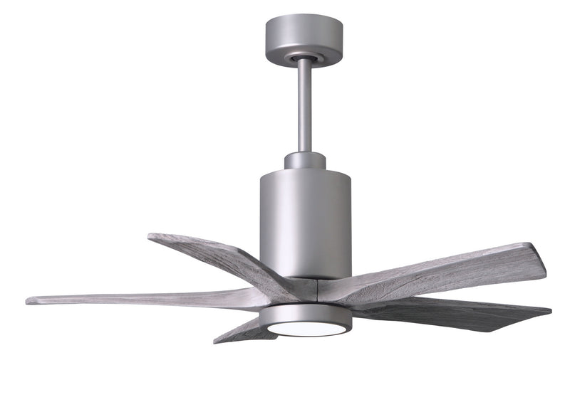 Matthews Fan Company Patricia PA5-BN-BW-42 42``Ceiling Fan, Brushed Nickel Finish - LightingWellCo