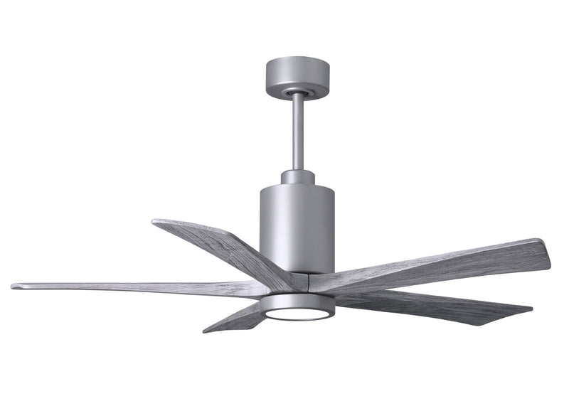 Matthews Fan Company Patricia PA5-BN-BW-52 52``Ceiling Fan, Brushed Nickel Finish - LightingWellCo