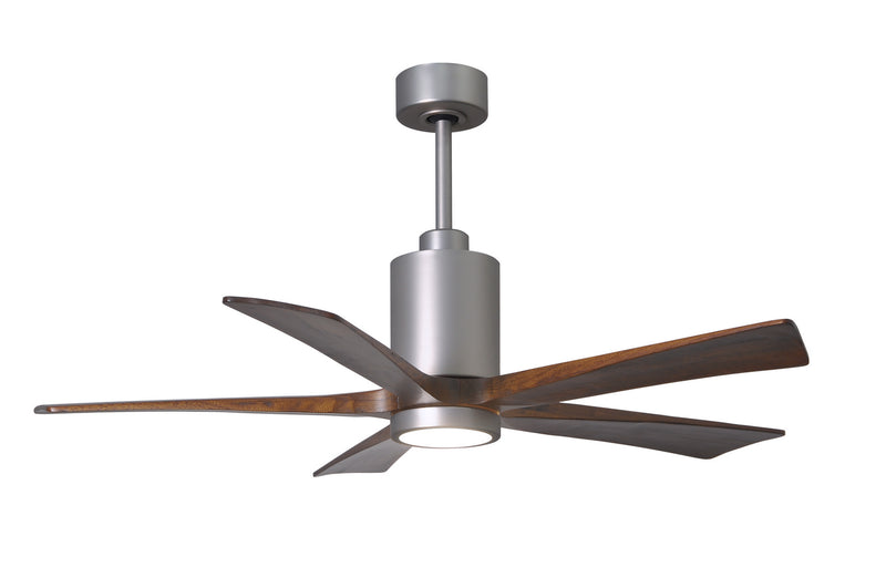 Matthews Fan Company Patricia PA5-BN-WA-52 52``Ceiling Fan, Brushed Nickel Finish - LightingWellCo