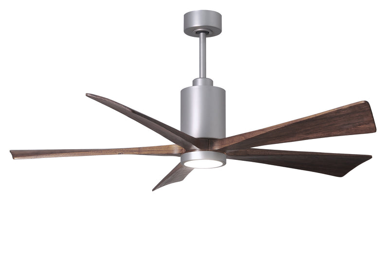 Matthews Fan Company Patricia PA5-BN-WA-60 60``Ceiling Fan, Brushed Nickel Finish - LightingWellCo