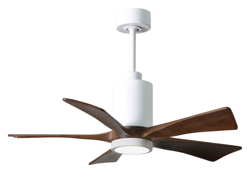 Matthews Fan Company Patricia PA5-WH-WA-42 42``Ceiling Fan, Gloss White Finish - LightingWellCo