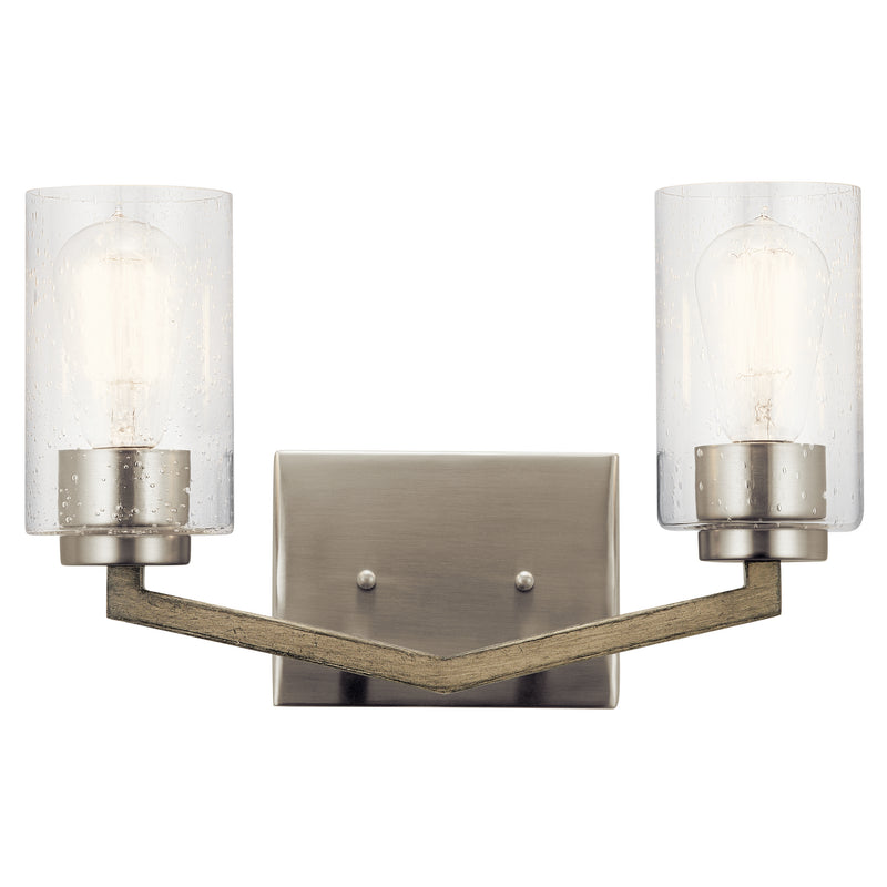 Kichler 45033DAG Two Light Bath, Distressed Antique Gray Finish - LightingWellCo