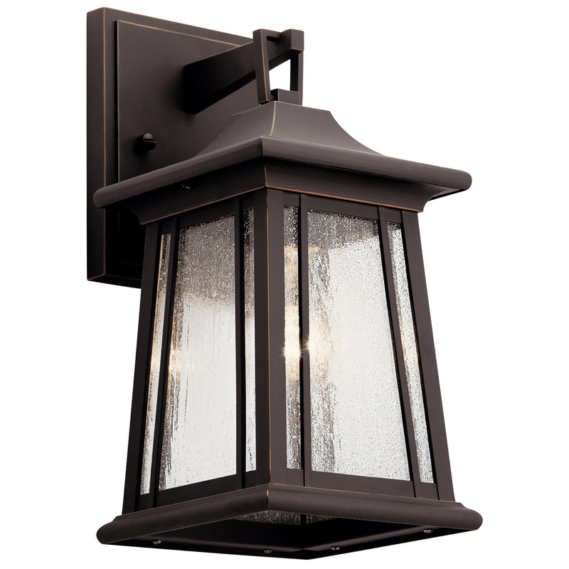 Kichler 49908RZ One Light Outdoor Wall Mount, Rubbed Bronze Finish - LightingWellCo