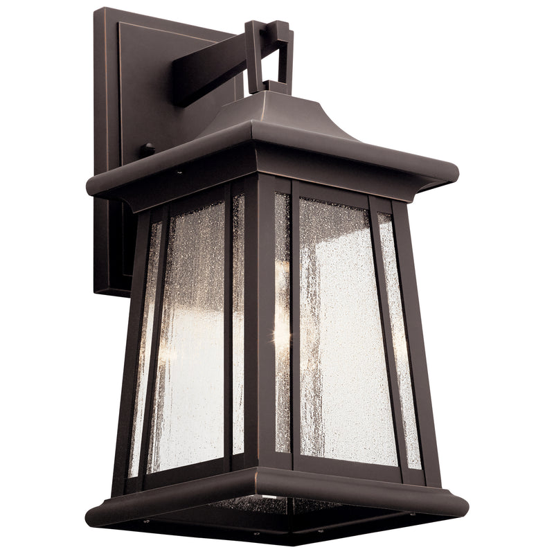 Kichler 49909RZ One Light Outdoor Wall Mount, Rubbed Bronze Finish - LightingWellCo