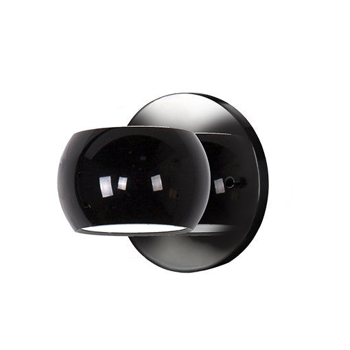 Kuzco Lighting Flux WS46604-GBK LED Wall Sconce, Black Finish - LightingWellCo