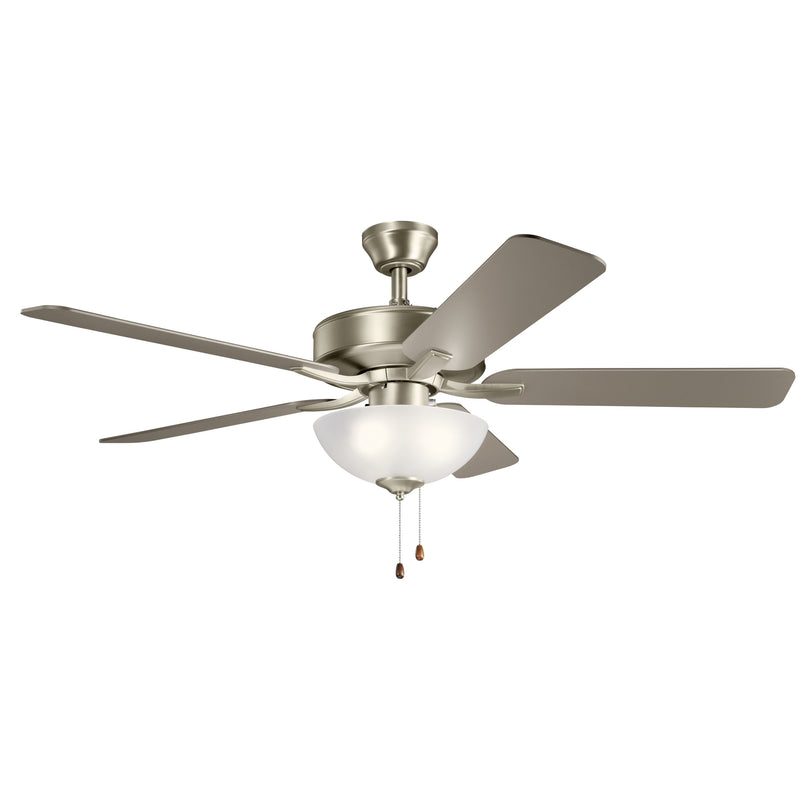 Kichler 330017NI 52``Ceiling Fan, Brushed Nickel Finish - LightingWellCo