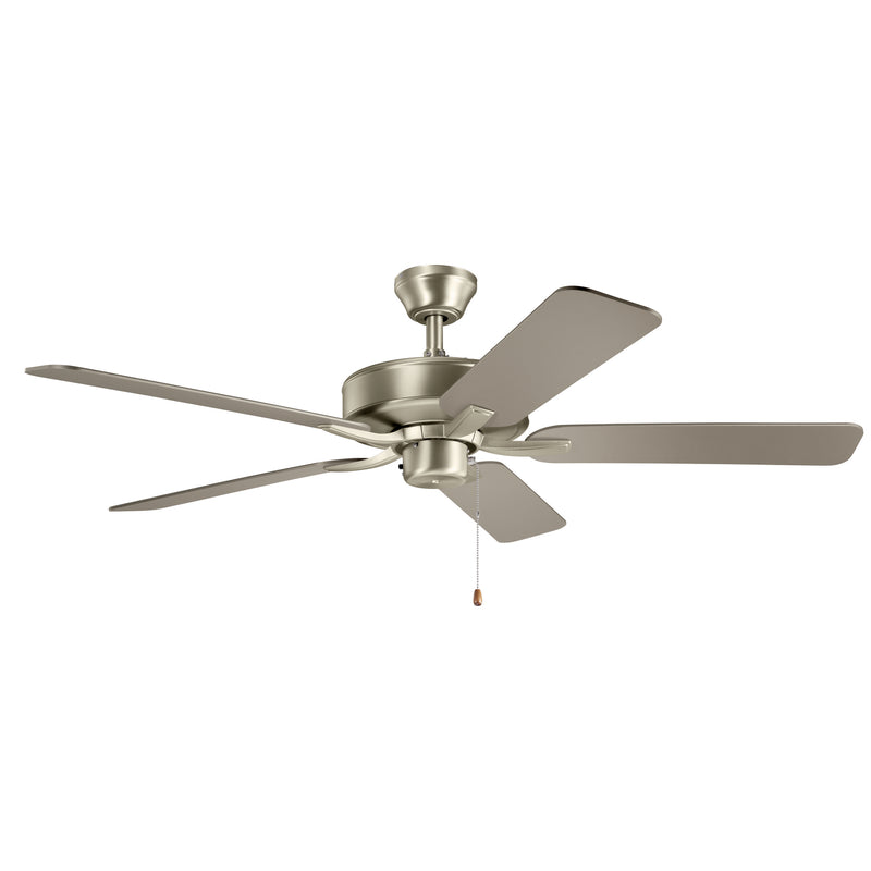 Kichler 330018NI 52``Ceiling Fan, Brushed Nickel Finish - LightingWellCo