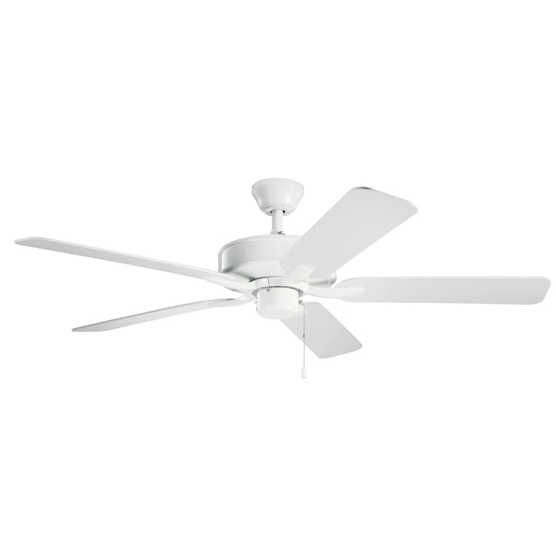 Kichler 330018WH 52``Ceiling Fan, White Finish - LightingWellCo