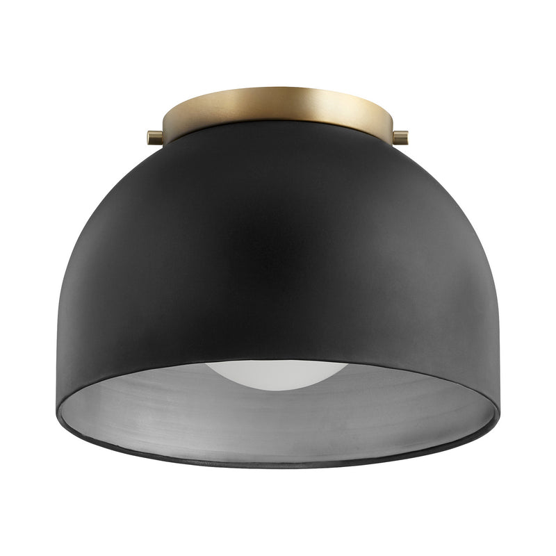 Quorum 3004-11-69 One Light Ceiling Mount, Black Finish - LightingWellCo