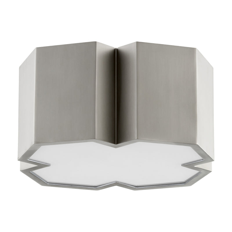 Quorum 3094-13-65 Two Light Ceiling Mount, Satin Nickel Finish - LightingWellCo