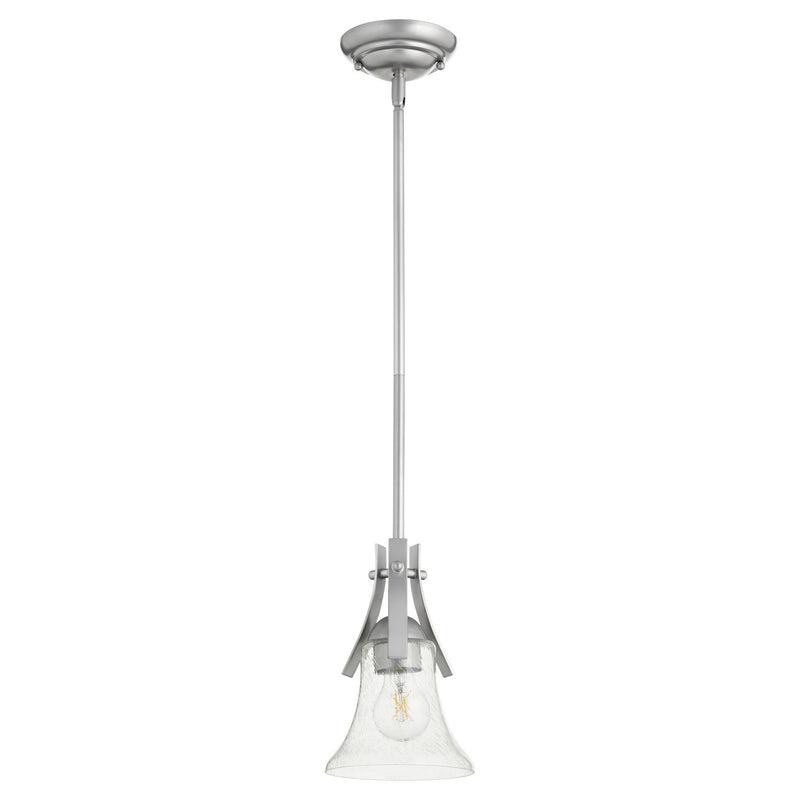 Quorum 3177-64 One Light Pendant, Classic Nickel Finish - LightingWellCo