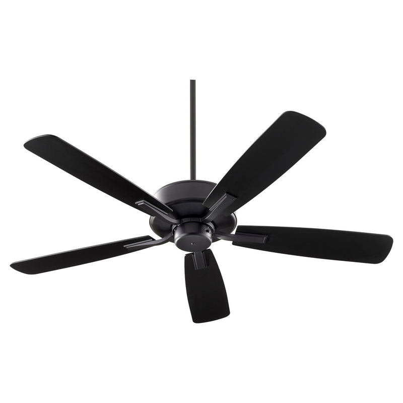 Quorum 42525-69 52``Ceiling Fan, Black Finish - LightingWellCo