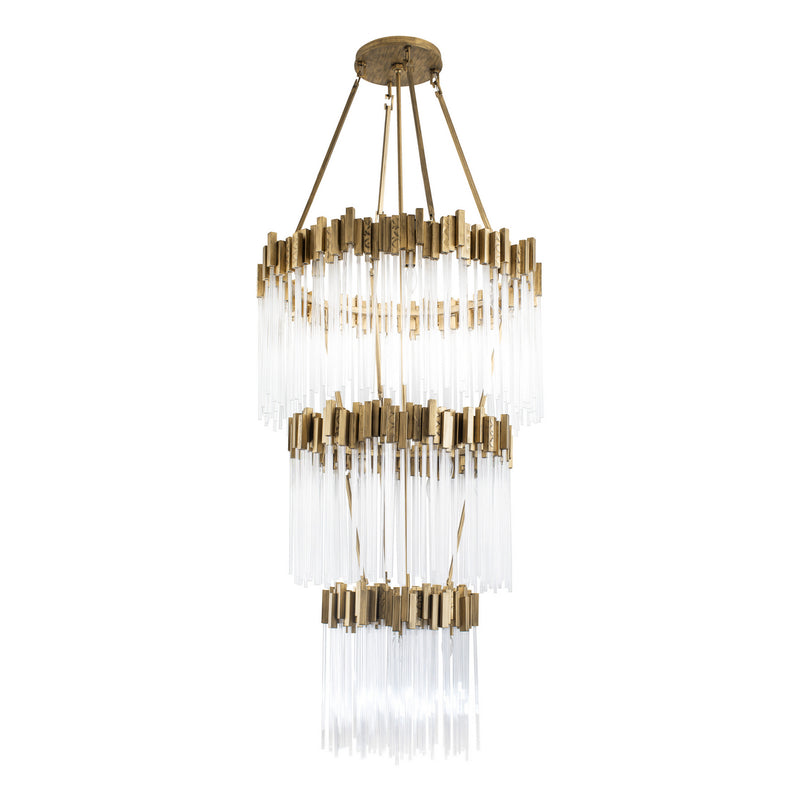 Varaluz 309C19HG 19 Light Chandelier, Havana Gold Finish - LightingWellCo