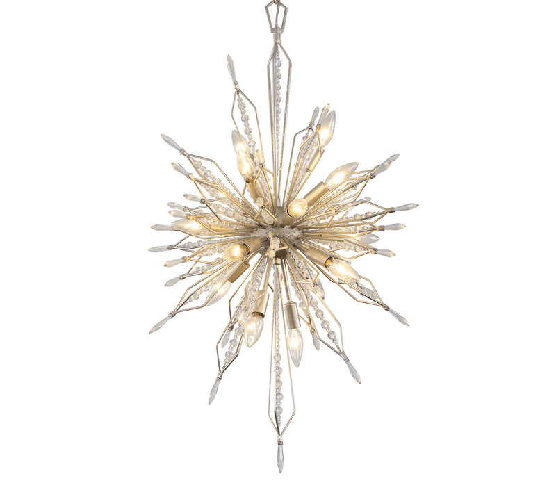 Varaluz 311F16GD 16 Light Foyer Pendant, Gold Dust Finish - LightingWellCo