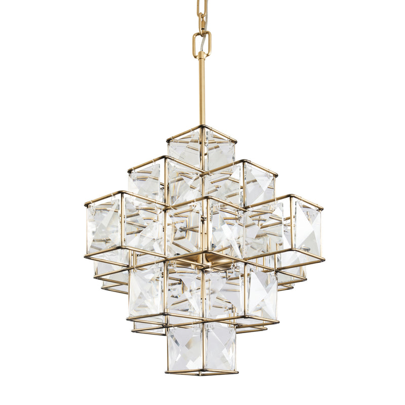 Varaluz 329P06CG Six Light Pendant, Calypso Gold Finish - LightingWellCo