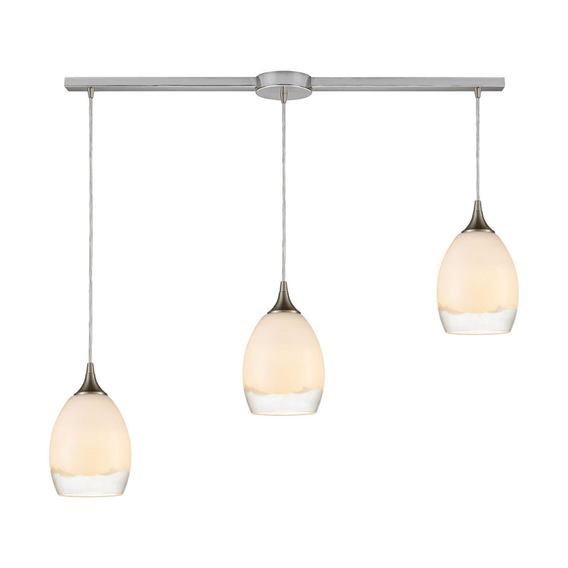 ELK Home 85214/3L Three Light Pendant, Satin Nickel Finish - At LightingWellCo