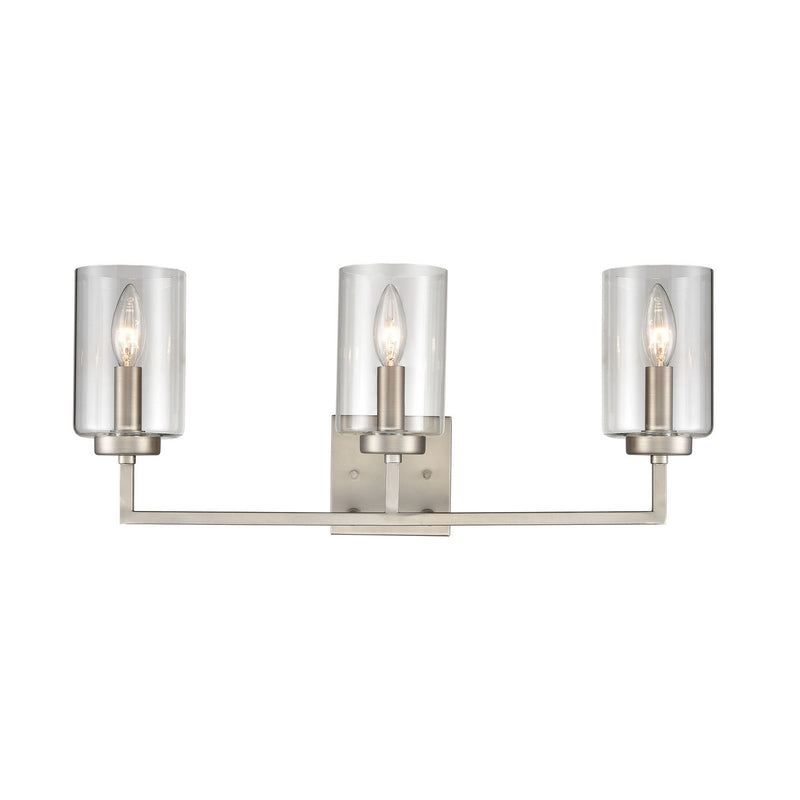 ELK Home CN240132 Three Light Bath Bar, Brushed Nickel Finish - At LightingWellCo