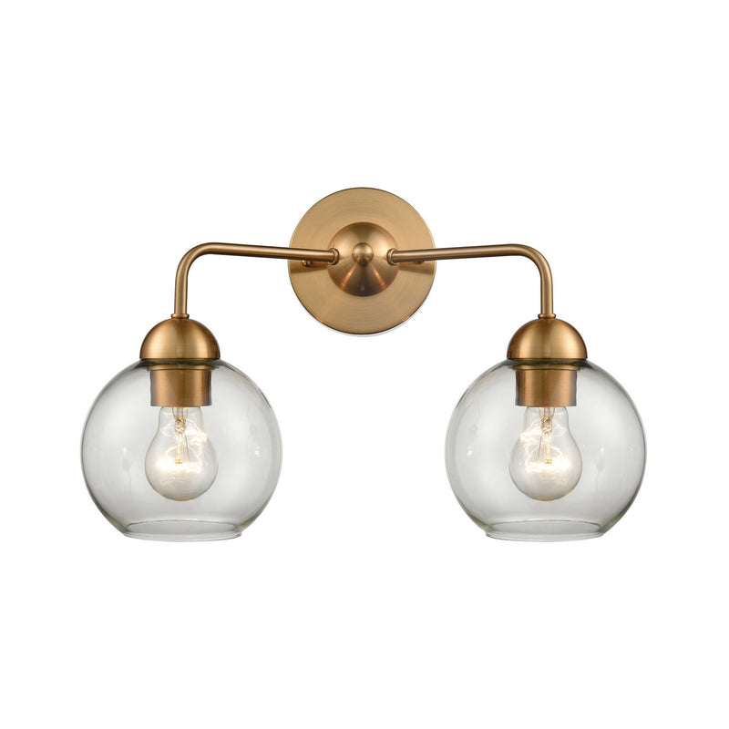 ELK Home CN280215 Two Light Bath Bar, Satin Gold Finish - At LightingWellCo