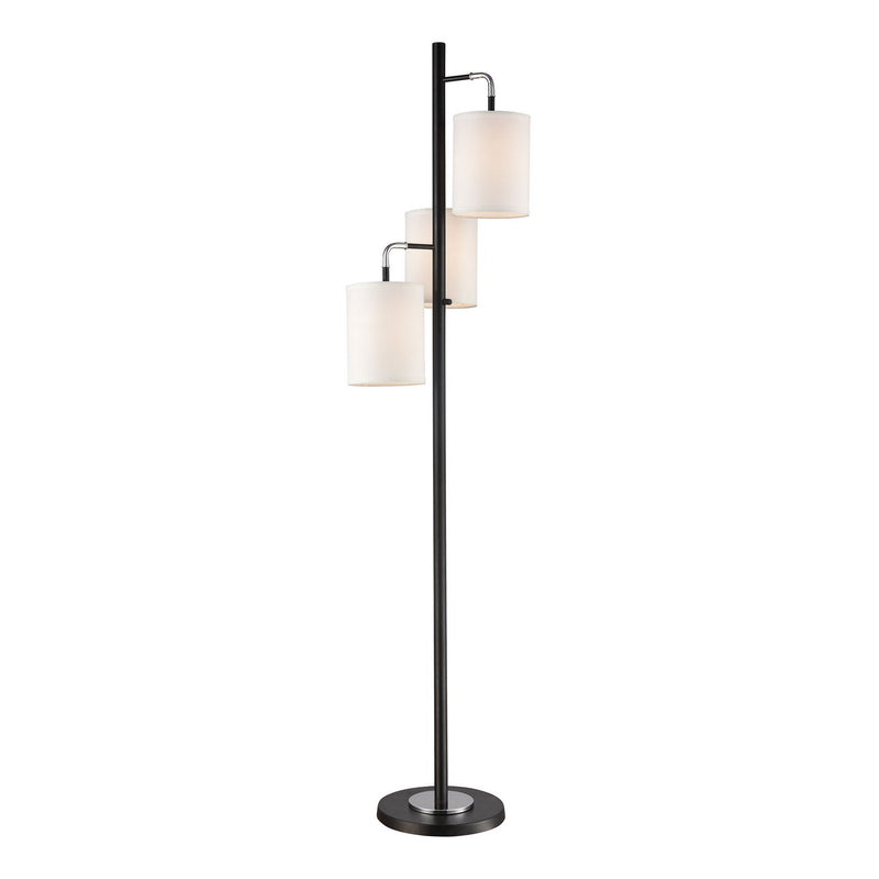 ELK Home 77101 Three Light Floor Lamp, Black Finish-LightingWellCo