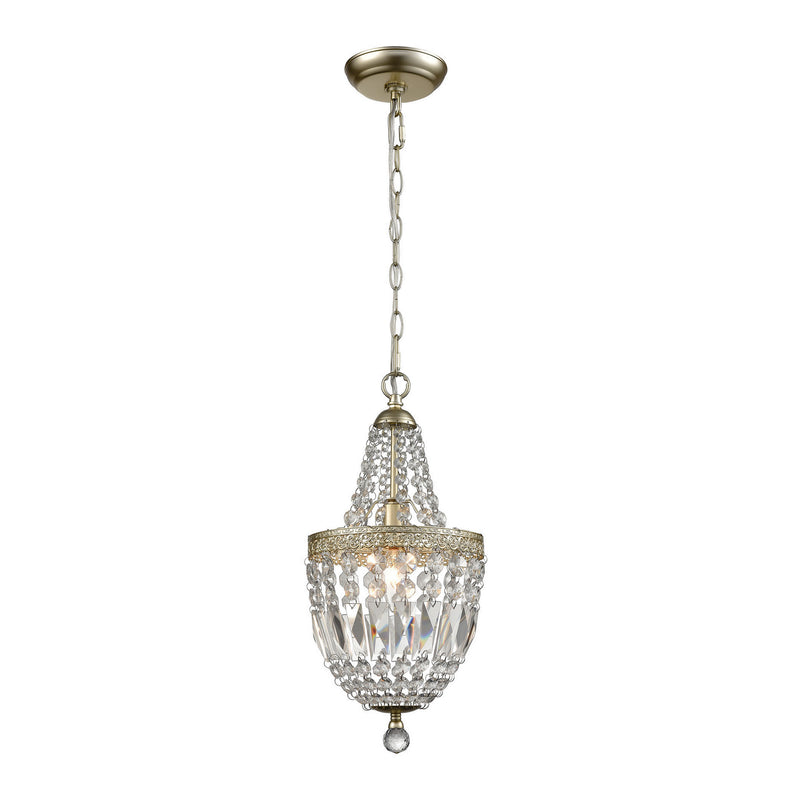 ELK Home 1122-050 One Light Mini Pendant, Clear Finish-LightingWellCo