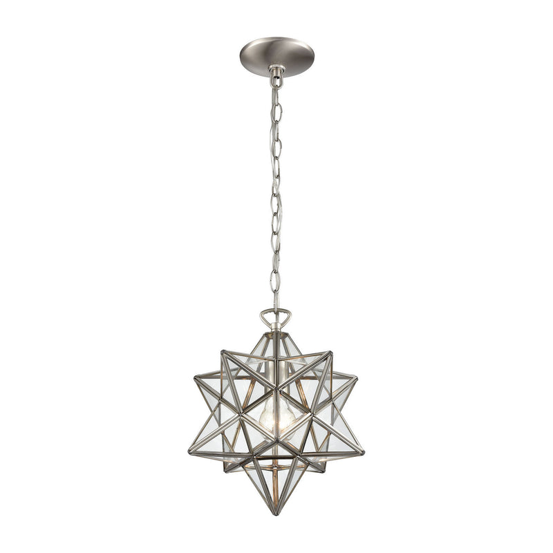 ELK Home 1145-019 One Light Mini Pendant, Polished Nickel Finish-LightingWellCo