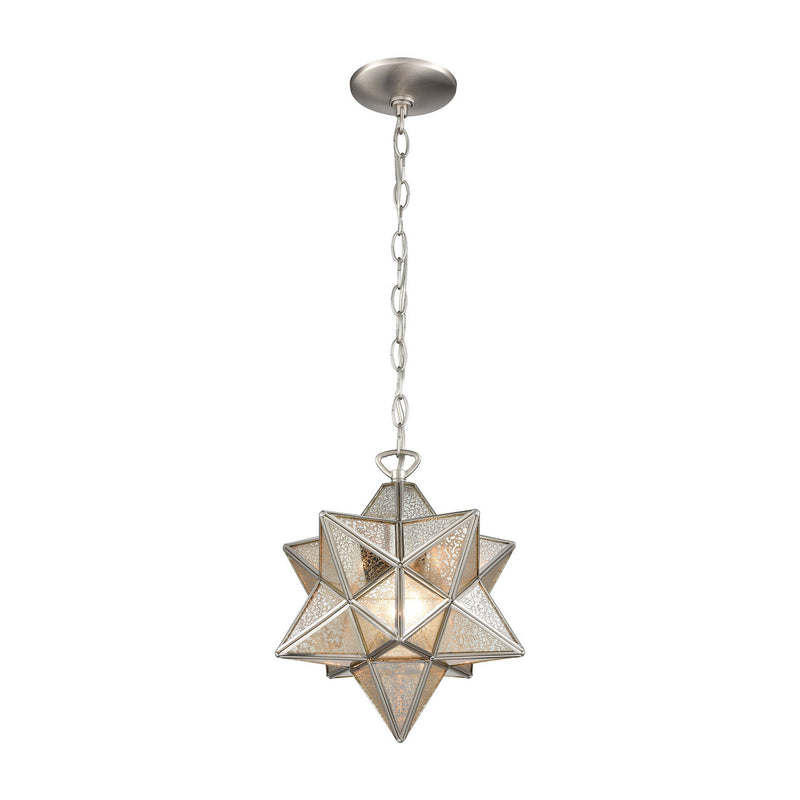 ELK Home 1145-022 One Light Mini Pendant, Antique Nickel Finish-LightingWellCo