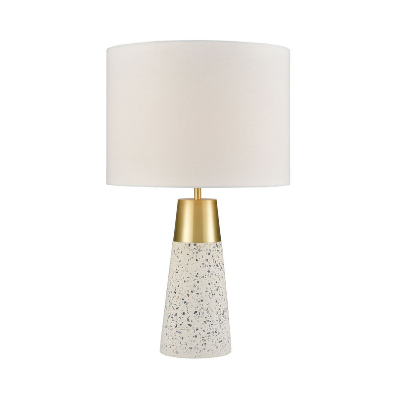 ELK Home D4046 One Light Table Lamp, Grey Terazzo, Gold, Gold Finish - At LightingWellCo