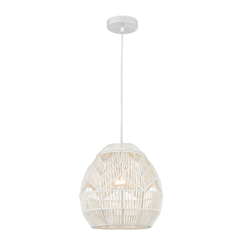 ELK Home D4220 One Light Mini Pendant, White Finish - At LightingWellCo