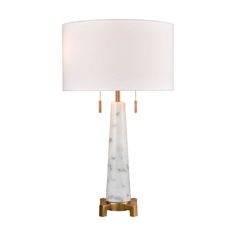 ELK Home D4267 Two Light Table Lamp, Aged Brass Finish - At LightingWellCo