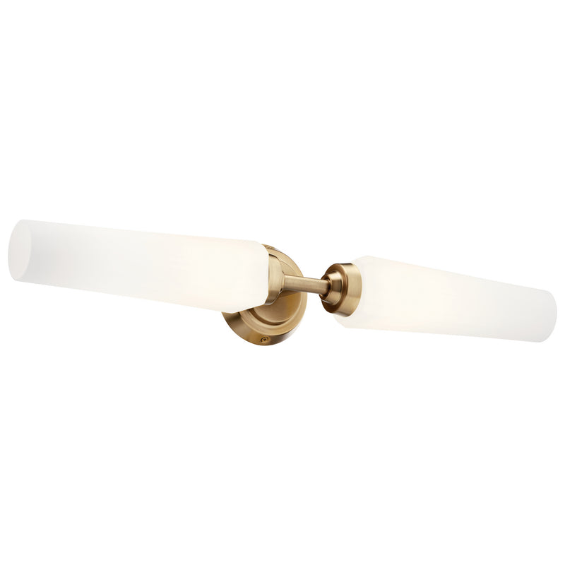 Kichler 55075CPZ Two Light Bath, Champagne Bronze Finish-LightingWellCo