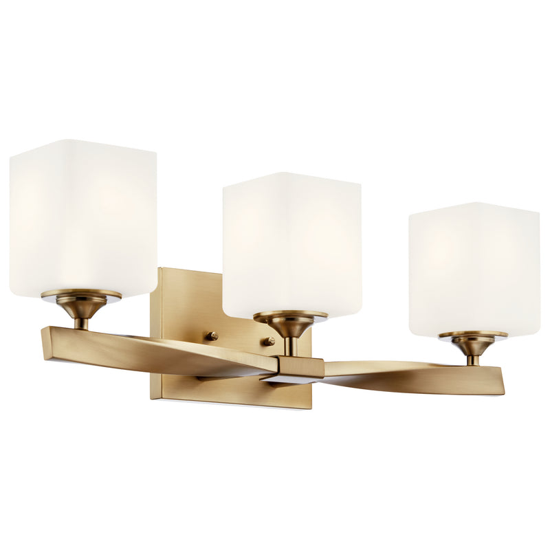 Kichler 55002CPZ Three Light Bath, Champagne Bronze Finish-LightingWellCo