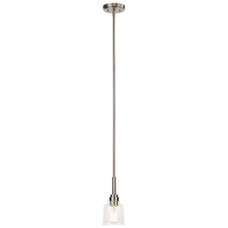 Kichler 52399NI One Light Mini Pendant, Nickel Textured Finish-LightingWellCo